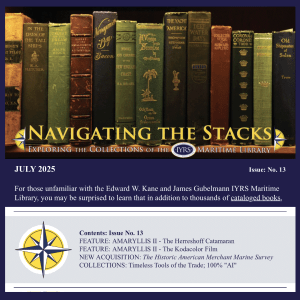 IYRS MARITIME LIBRARY NAVIGATING THE STACKS E-NEWSLETTER